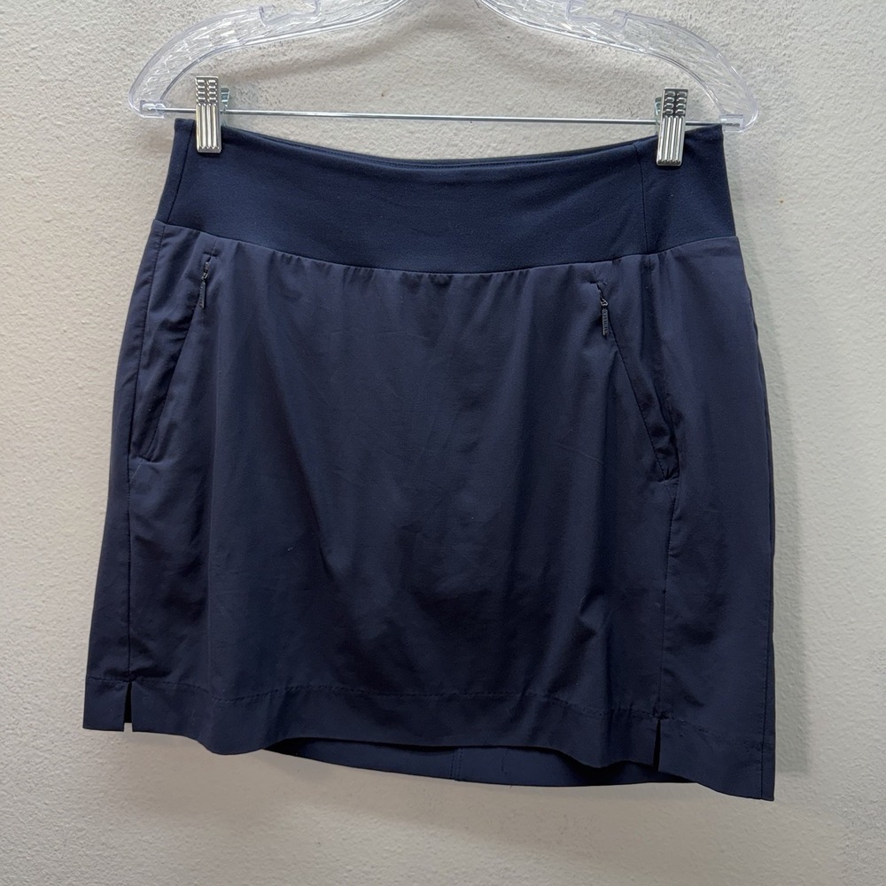 Athleta‎ Women Skort Sz 4 Navy Blue Soho Tennis Pockets Athletic Golf Pickleball
